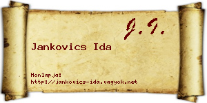 Jankovics Ida névjegykártya